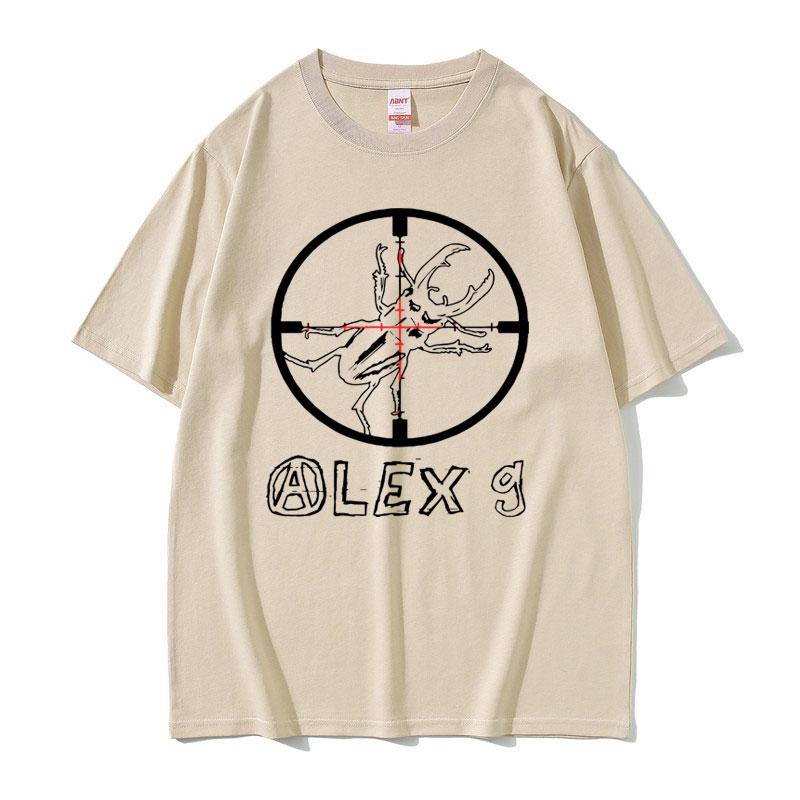 Koszulka z memem z piosenkarzem Alexem G, okrągły dekolt, męska moda, luźna koszulka, dla mężczyzn i kobiet, codzienna, oversize, letnia, 100% bawełna