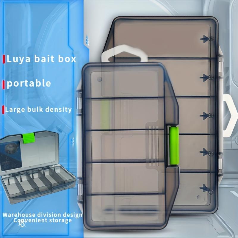FTK Luya Bait Box Accessory Box Single Layer Single-sided Storage Box Fishing Tackle Box Soft Bait Hard Bait Storage Microfluidic Toolbox Portable