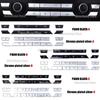 Chrome ABS Air Conditioner Buttons Sequins Decoration Cover Trim For BMW F10 F11 F06 F01 E70 E71 F25 F26 X5 X6 3/5/6/7