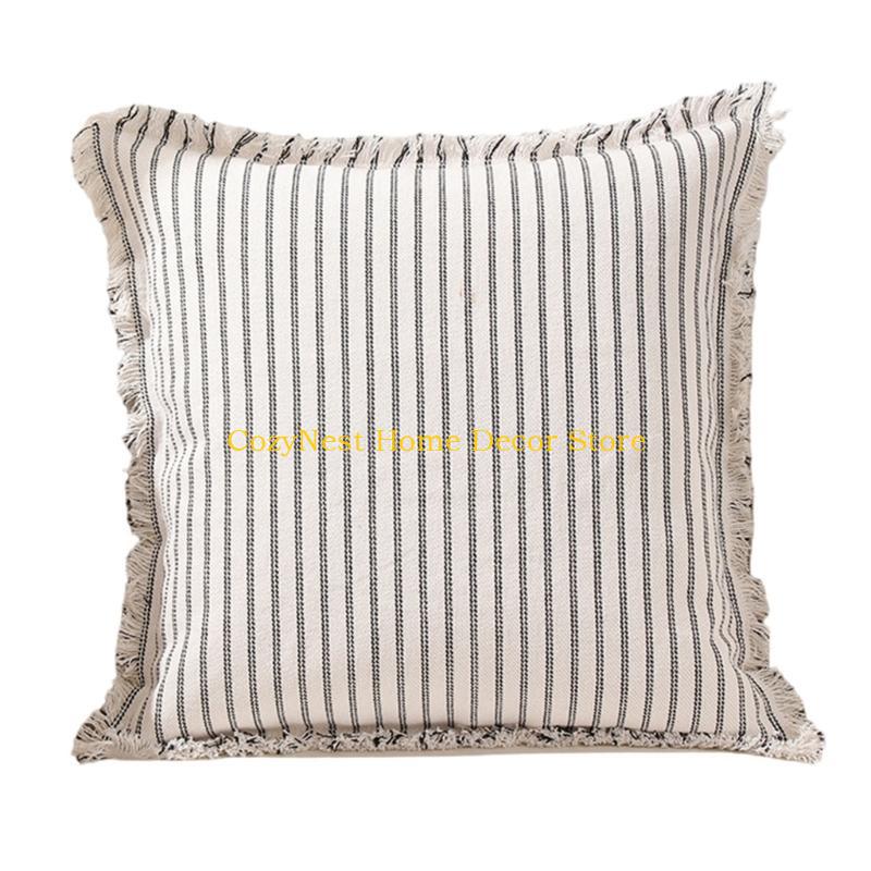 92MF Pillow Case Cushion Cover with Blue Black Light Gray Stitching Optional 1PC