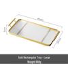 ZISIZ Golden Round Serving Tray