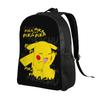 Pokemon Pikachu Backpacks Cracks A Joke Laughing Daypack  Mochila Campus Retro Washable Rucksack