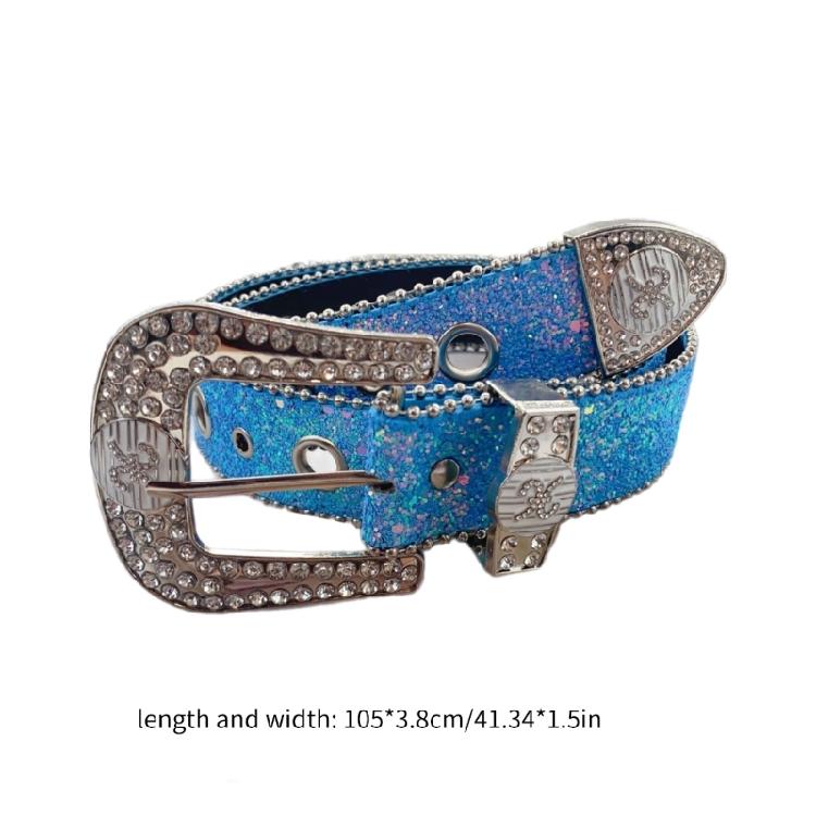 Sequined Belt for Women Fashion Waist Belt  Girl All Matching Belt for Teens Girl Western Vintage Belt Waistband