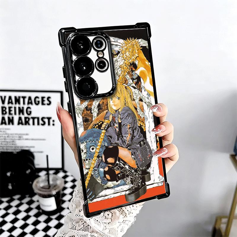 N-Notes D-Deaths MisaMisa Soft Phone Case For Samsung Galaxy S26 Ultra S25 Edge S24 FE S23 Plus S22 S21 + S20 Plating Anti-Fall