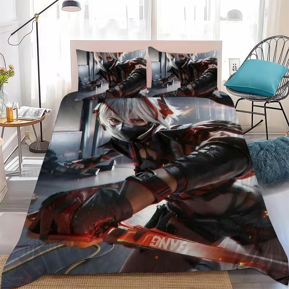 D-Delta Force Game Duvet Cover Set Home Style Bedding Soft Laundry Cotton Bed 3 Piece Set Student Dormitory Gift