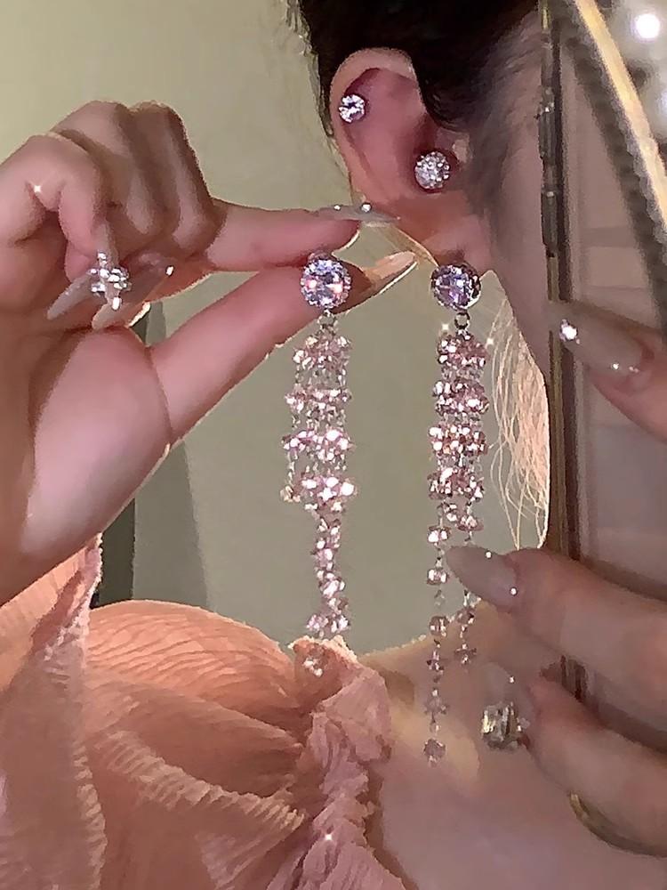 Sweet and Gentle Temperament Tassel Earrings  Exquisite Stylishaccessible Luxury Earrings  Classy Earrings
