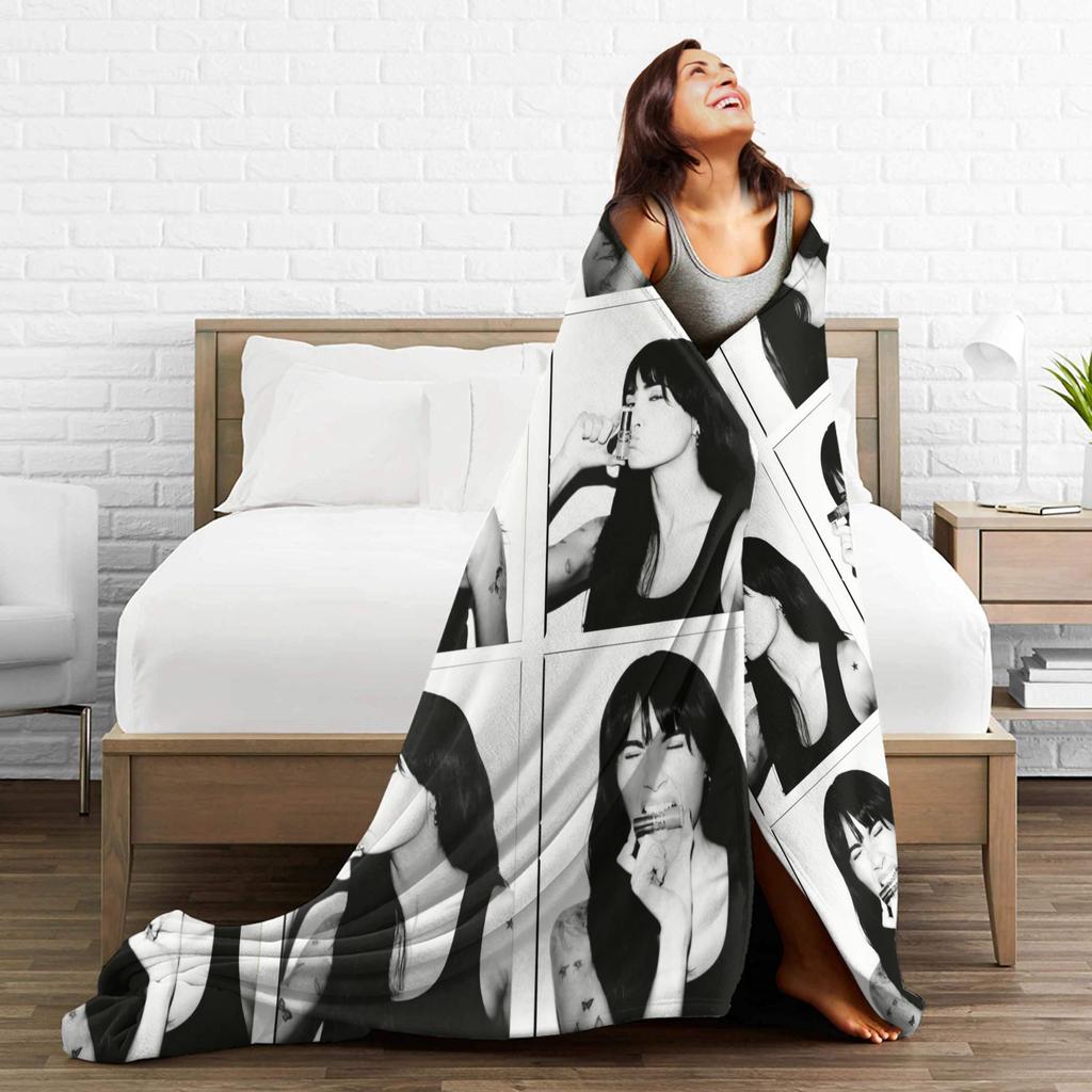 3D A-Aitana Blanket Spanish Singer Travel Office Flannel Throw Blanket For Couch Chair Sofa Bed Super Warm Bedspread Gift Idea