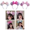 Sparkling Sequin Butterfly Bow Headband For Adults And Children Perfect For Photoshoots And Princess Parties Light Pink