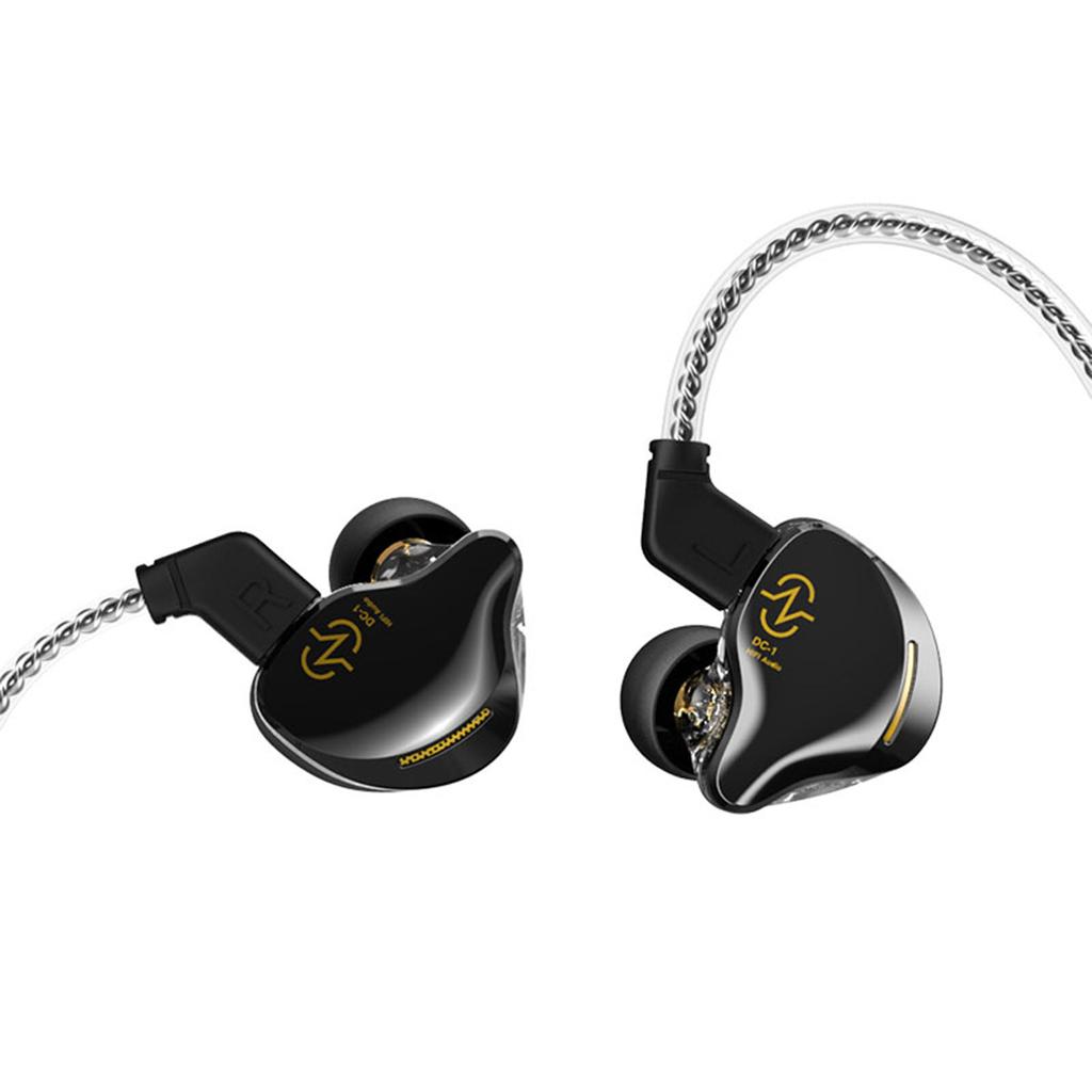CCZ Coffee-Bean In-Ear Earphones 1DD Driver Noise Canceling Stage Monitor Headphones Immersive Hi-Fi Stereo Sound Wired Gaming Earbuds