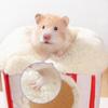 Tree Stump Cute Hamster Cotton House Thickened Comfortable Rat Sleepping Bed Soft Plush Hamster House Cave Golden Hamster