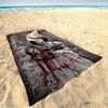 Horrorfilm I-It P-Pennywise Clown Strandtuch Für Kinder Badetuch Pooltuch Urlaubsgeschenk Picknicktuch Partygeschenk