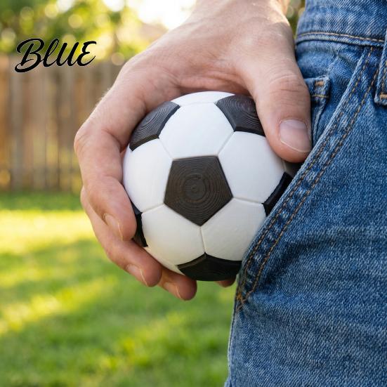 Lightweight Fidget Toy Football Clicker Toy Anxiety Stress Relief Soccer Shape Clicker Focus Aid Pocket Size Push Button Decompression Gadget