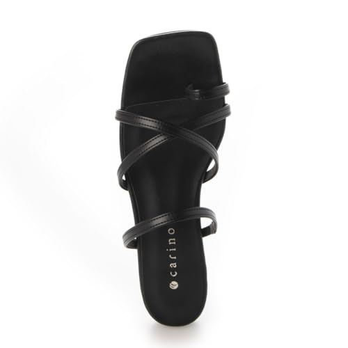 Carino CAUK44081 Women's Sandals, Black, Size 25.0 Cm