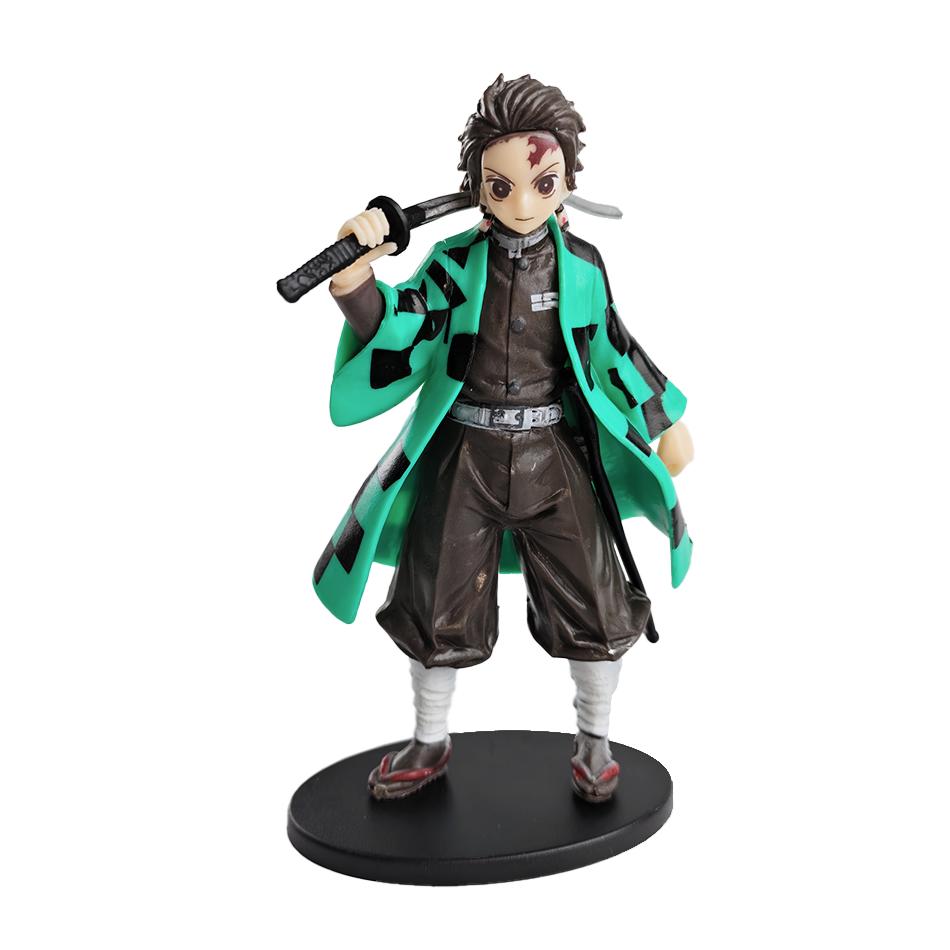 Anime Demon Slayer Kimetsu No Yaiba Figure Kamado Tanjirou Action Figure Agatsuma Zenitsu Nezuko Warrior PVC Model Toys