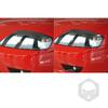 For Hyundai Rohens Coupe 2003-06 Carbon Fiber Front Headlight Eyelid Eyebrow Cover Decorative Car Decorative Accessories Sticker