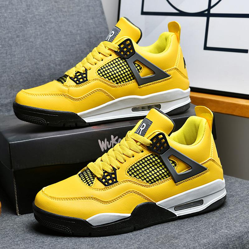 22AJ Black Casual Sports Shoes Universal Sports Shoes Comfortable Breathable Running Shoes Light and Durable
