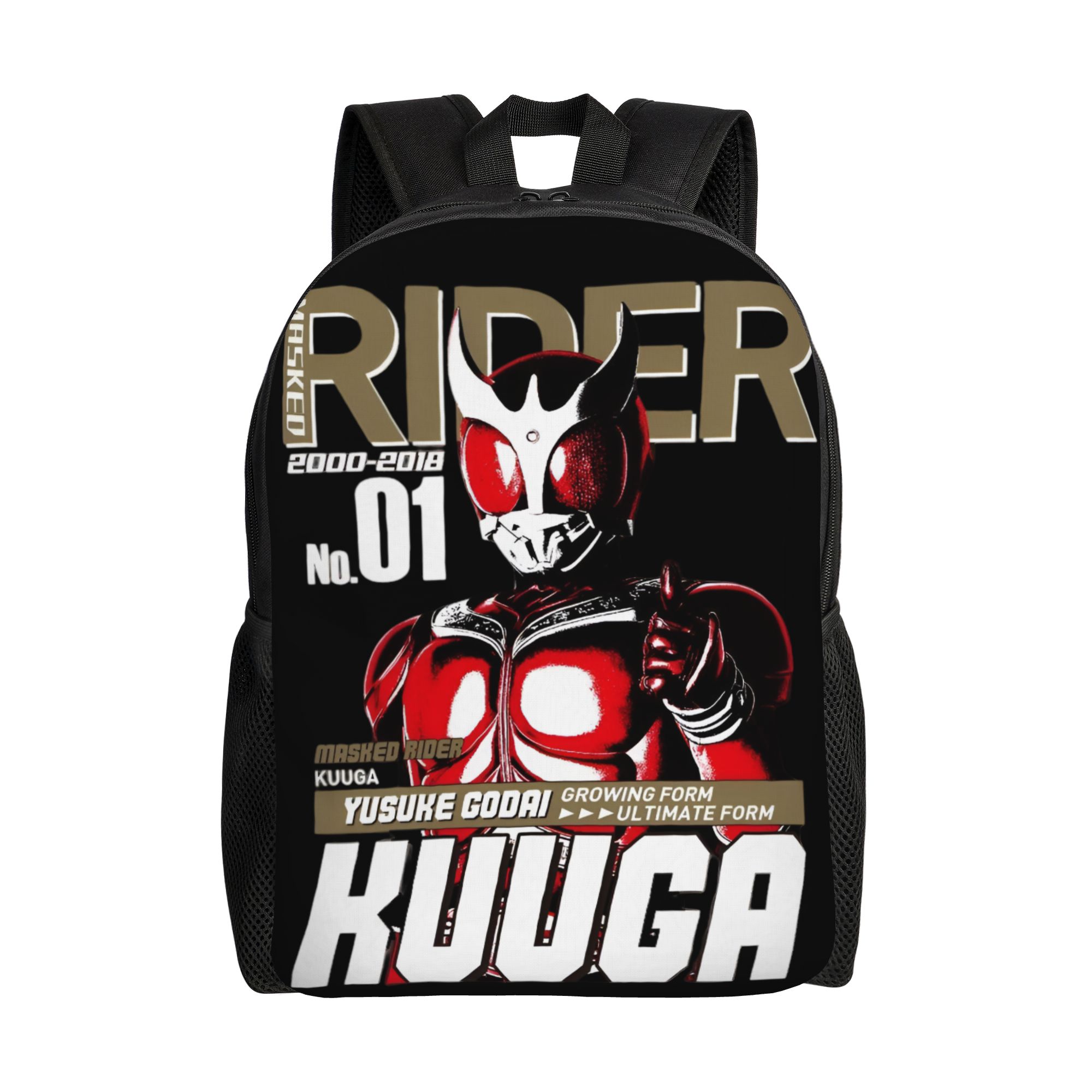 Sacs à dos Kamen Rider pour Hommes Femmes Imperméables École Collège Sac Tokusatsu Impression Sacs d'école One Size