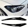 Für 2011-2014 BMW 1er F20 F21 Scheinwerfer-Augenbrauenleiste, Dekorative Aufkleber mit Carbonfaser-Textur, Zubehör zur Außenmodifikation am Auto