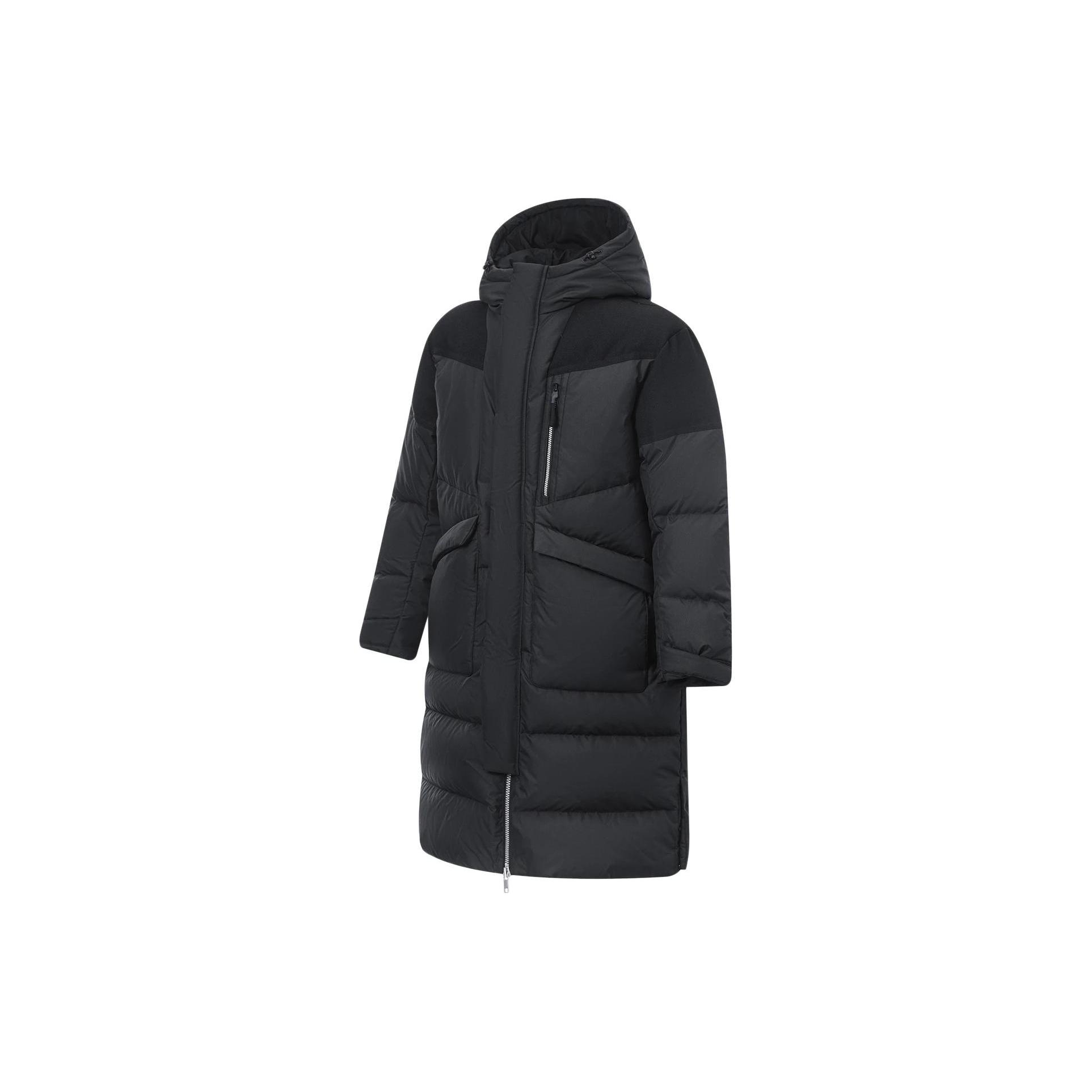 Li Ning Спортивная жизнь Коллекция Пуховик Мужской Черный AYMT069-1 L