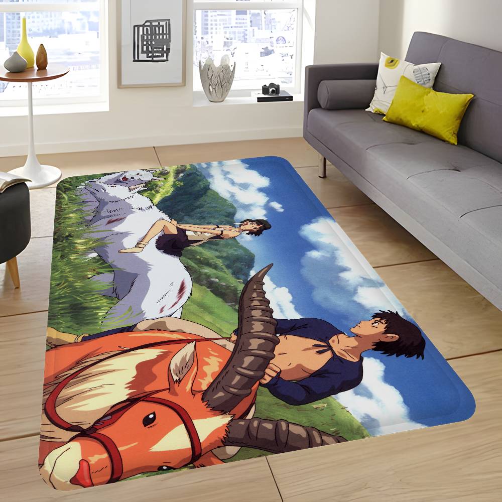 Anime Film P-Princezna M-Mononoke Vstupní rohožka Skandinávský styl Domácí rohožka Koupelnové-WC rohožky Ložnice Hotelová dekorační rohož
