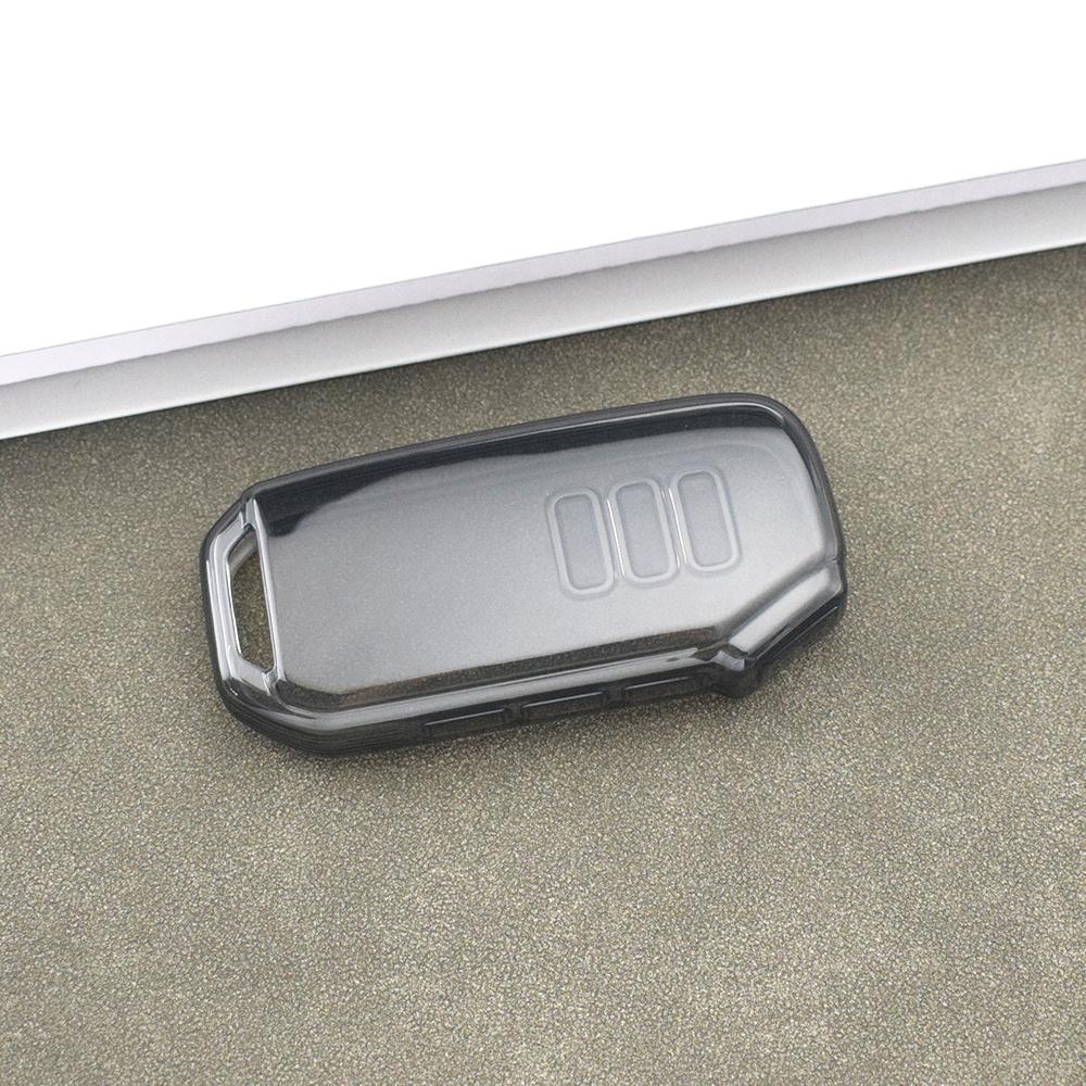 

Бесключевой чехол-брелок держатель 7 кнопок прозрачный ТПУ чехол для автомобильного ключа для Kia Sportage Niro Hybrid Sorento MQ4 EV6 GT-Line K8 V6 прозрачный черный