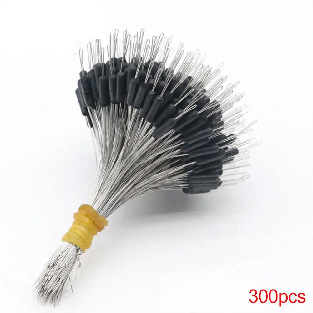 300Pcs Silicon Space Bean Profession Fishing Float Resistance Anti-Strand Fish Line Fishing Gear Connector Stopper