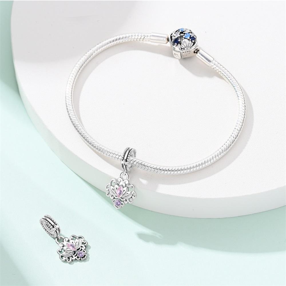 Originalcopper Charms Luxury Guardian Flower Beads Fit Bracelet Diy Women Making Delicate Gift