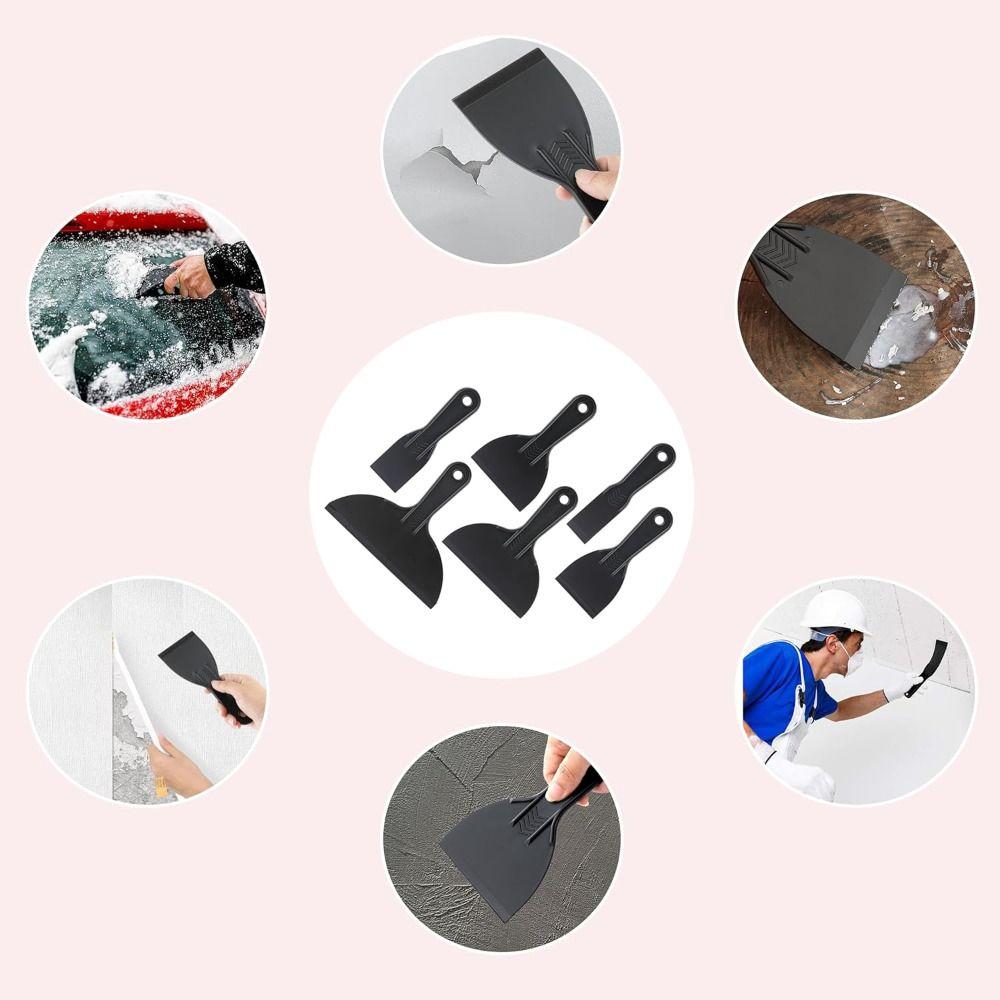 6pcs Flexible Spackle Tool Non Scratch Putty Filler Tools 6 In 1 Paint Scraper Tool  Drywall Repair