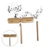 Double Boom Music Musical Instrument Toy Percussion Childrens Baby Puzzle Toy Shaker Baby Child Wood Orff Percussion Toy