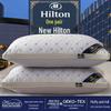 Feather Velvet Neck Support Pillow Pair for Adults