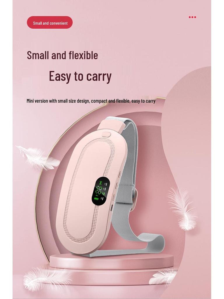 Customizable Electric Heating Waist Belt for Menstrual Pain Relief with Vibration and Hot Compress