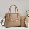 Fashionable Pu Tote Bag With Padded Pouch And Multiple Compartments For Work