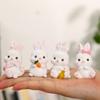 New Model Car Cute Millet White Rabbit Car Decoration Item for The Center Console of The Vehicle, Unique Interior Decoration for The Car.