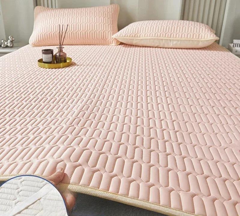 2pcs/3pcs Latex Summer Mat Kit Cooling Feel Bed Pad and Pillowcase Cold Sleeping Bed Mat for Summer Breathable Folding Cool Mat
