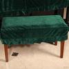 1-Seater / Premium Pleuche Piano Stool Cover Sleeve with Macrame Decorated VARIOUS COLORS