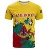 3D Printed Africa Cameroon Flag Map Graphic T Shirt For Men Clothes National Emblem Short Sleeve T Shirts Kids Jersey Tee Tops