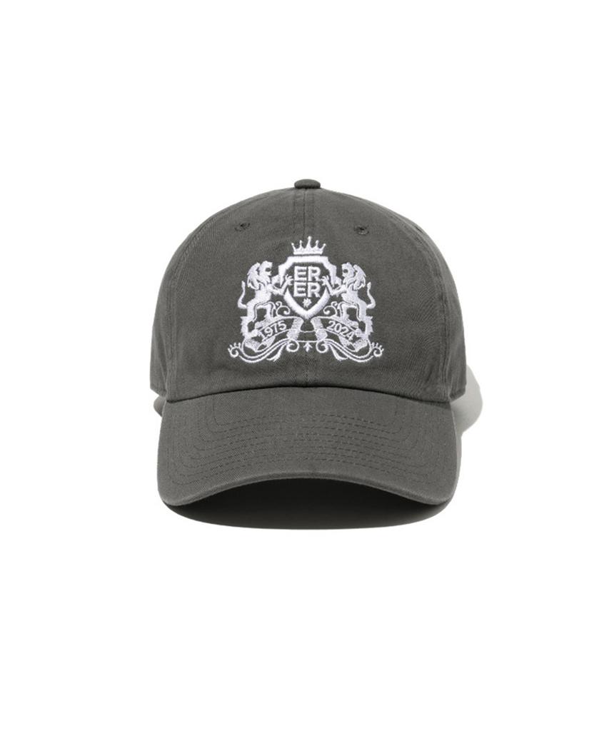 ERER Erer Iconic Embroidery Cap Charcoal Gray