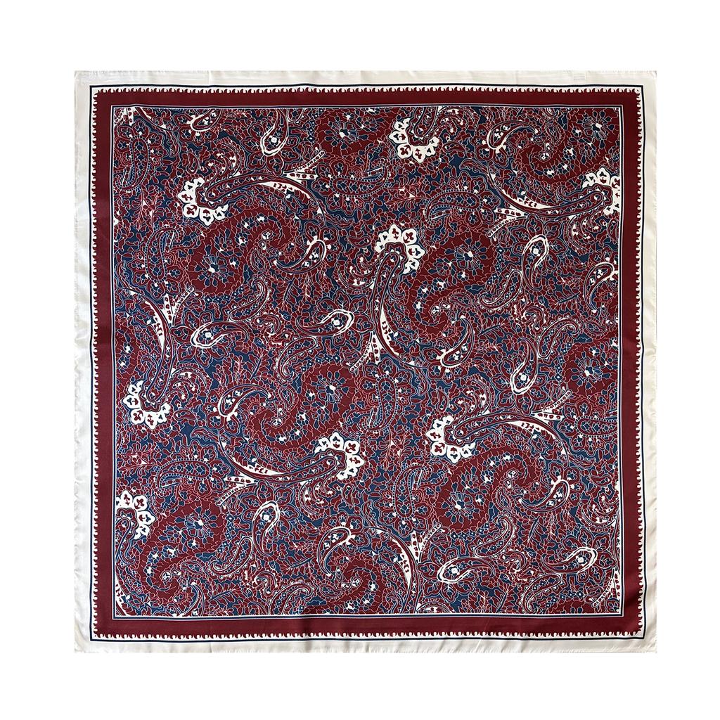 Fashionable Paisley-print Large Scarf, Fashionable 90s-style Headscarf and Wrap