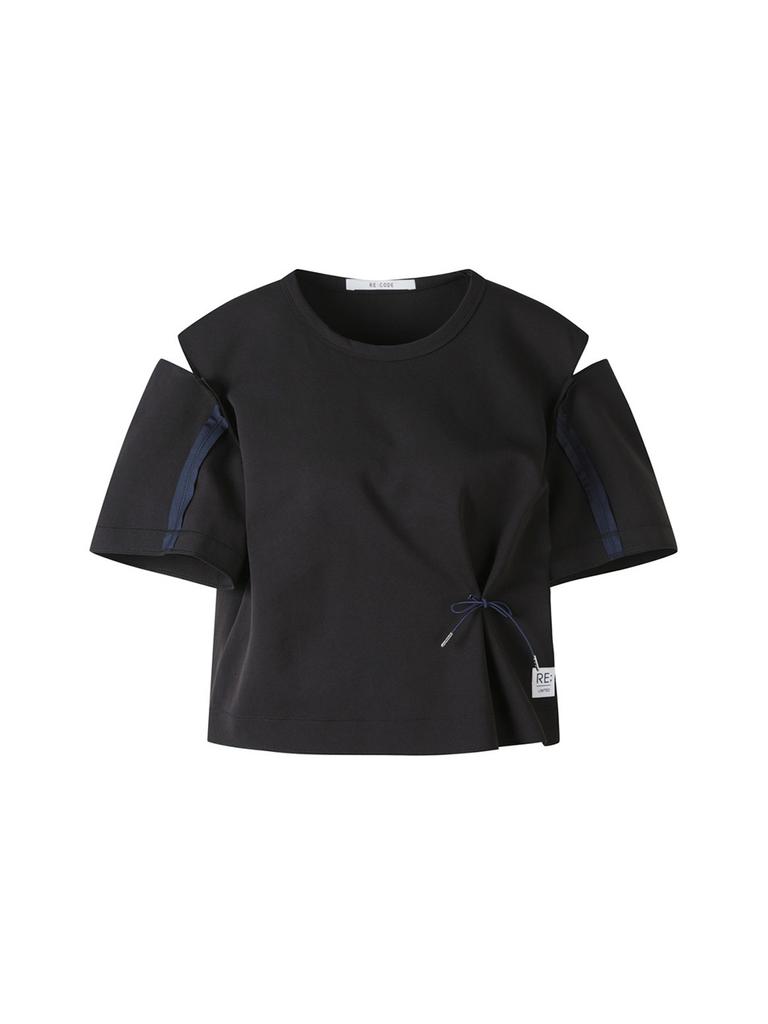 RECODE Slit Shoulder Top_Rqsam23587Bkx