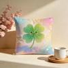 FourLeaf Lucky Clover Cushion Cover Soft Pillow Cases for Home Bedroom Living Room Sofa