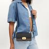 Coach Eliza 19 Classic Monogram Detachable Shoulder Strap Leather And PVC Small Crossbody Bag Women Crossbody Bag Brown Black CP044-IMAA8