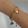 Jieding Stainless Steel Christmas & New Year Bracelet: High-End European & American Party Bangle
