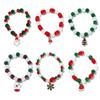 Snowflake Candy Cane Xmas Bracelet Father Christmas Santa Claus Hand Chain  Xmas