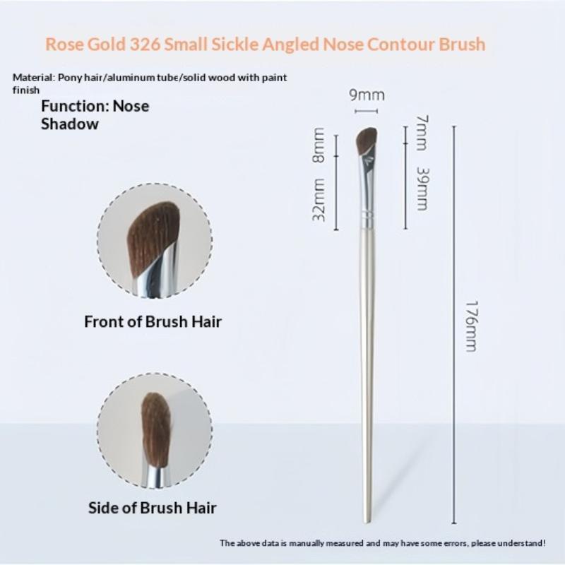 2Pcs Sickle Shaped Nasal Shadow Brush Soft Bristles For Daily Professional Makeup Use Beauty Tool