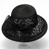Ladies cool hat sun hat summer elegant fashion top hat organza flower pot hat sun hat