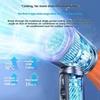 100 Gears Handheld Fan 3000mAh USB Mini Portable Rechargeable High-Speed Turbine Small Camping Fan with Rescue Flashlight