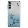 KADEM Cell Phone Case for Samsung Galaxy A14 5G/A14 4G,Gradient Glitter Powder Rhinestone Decor Flower Pattern TPU Cover Shell