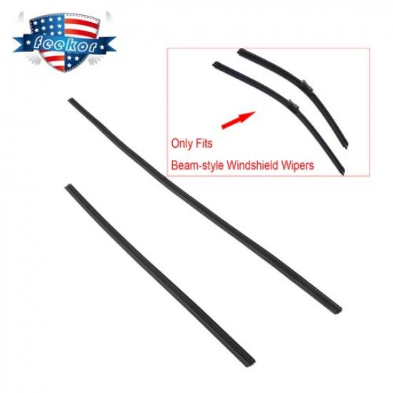 2Pcs Front Windshield Wiper Blade Rubber Fit for 2014- Toyota Corolla