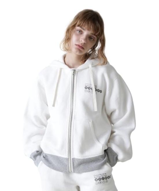 AVIREX VINTAGE SWEAT PARKA/783-3231602 women s S off white