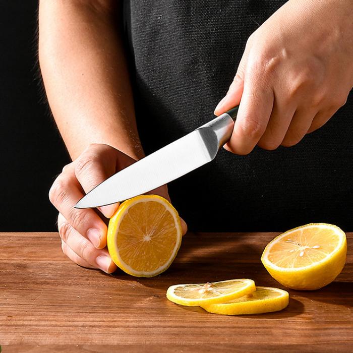 7pcs Kitchen Knife Set Stainless Steel Chef Knife Slicing Knife Professional Meat Cleaver Kitchen Scissors Fruit Knife